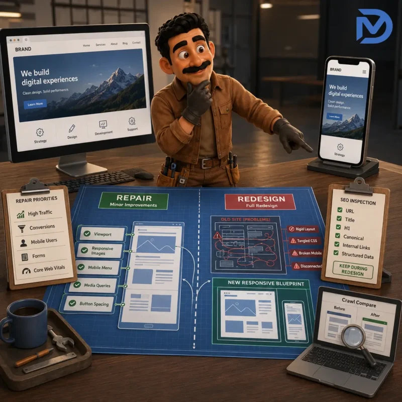 Responsive olmayan bir site tamamen yeniden tasarlanmalı mı?