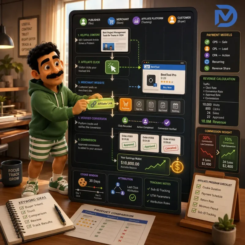 Affiliate Marketing Tam Olarak Nasıl Gelir Oluşturur?